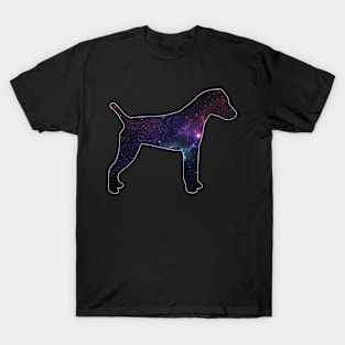 Galaxy Parson Terrier Silhouette T-Shirt